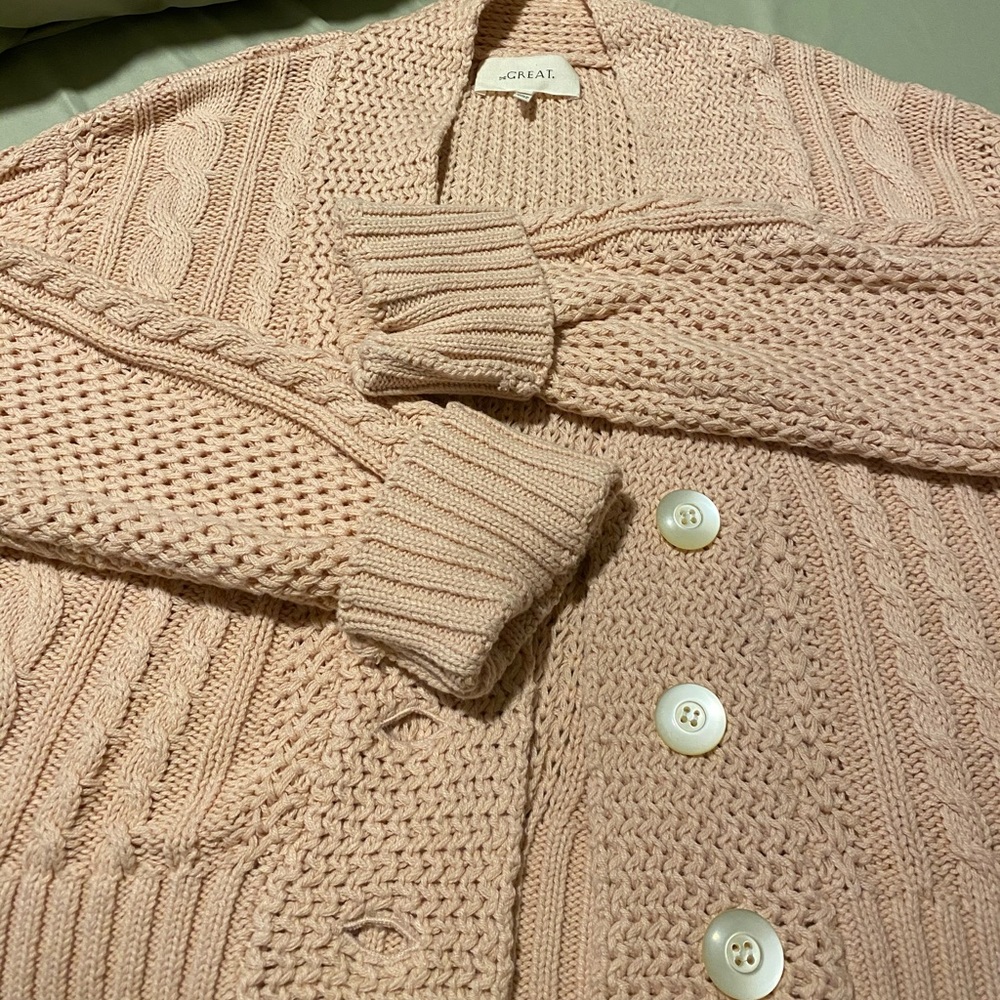 Barely Worn! "Montana" Cropped Cardigan by THE GREAT. - Picture 2 of 11
